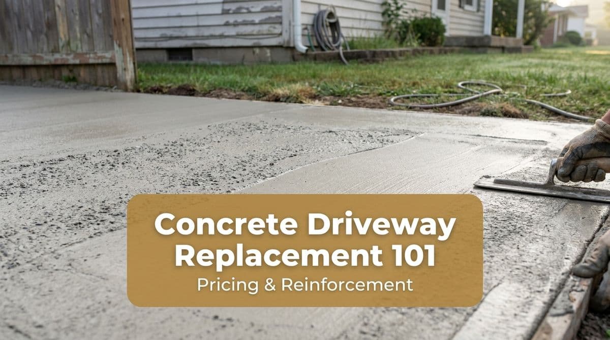 Concrete Driveway Replacement 101: Pricing & Reinforcement image